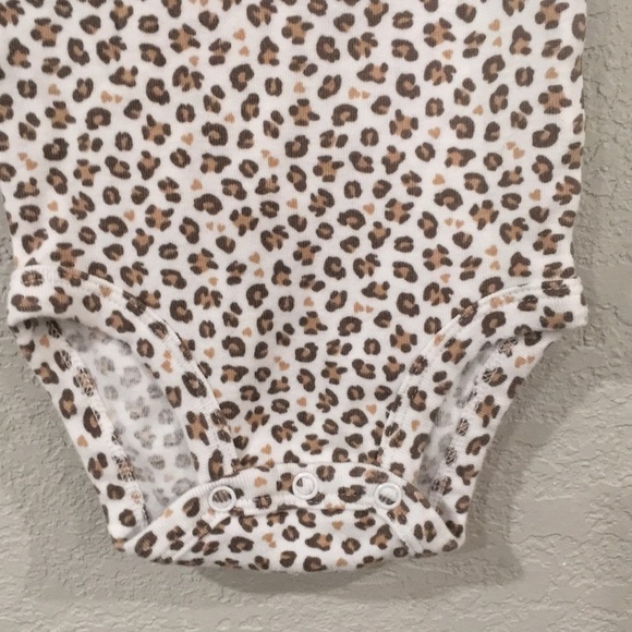 Carter’s Cat & Jack Baby 3-6M Leopard & Pink Bodysuit 100% Cotton - Picture 4 of 14